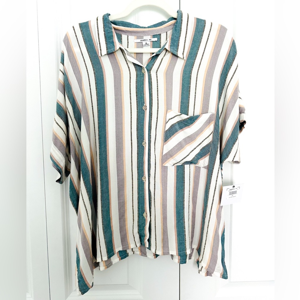 O’Neill striped button-down top